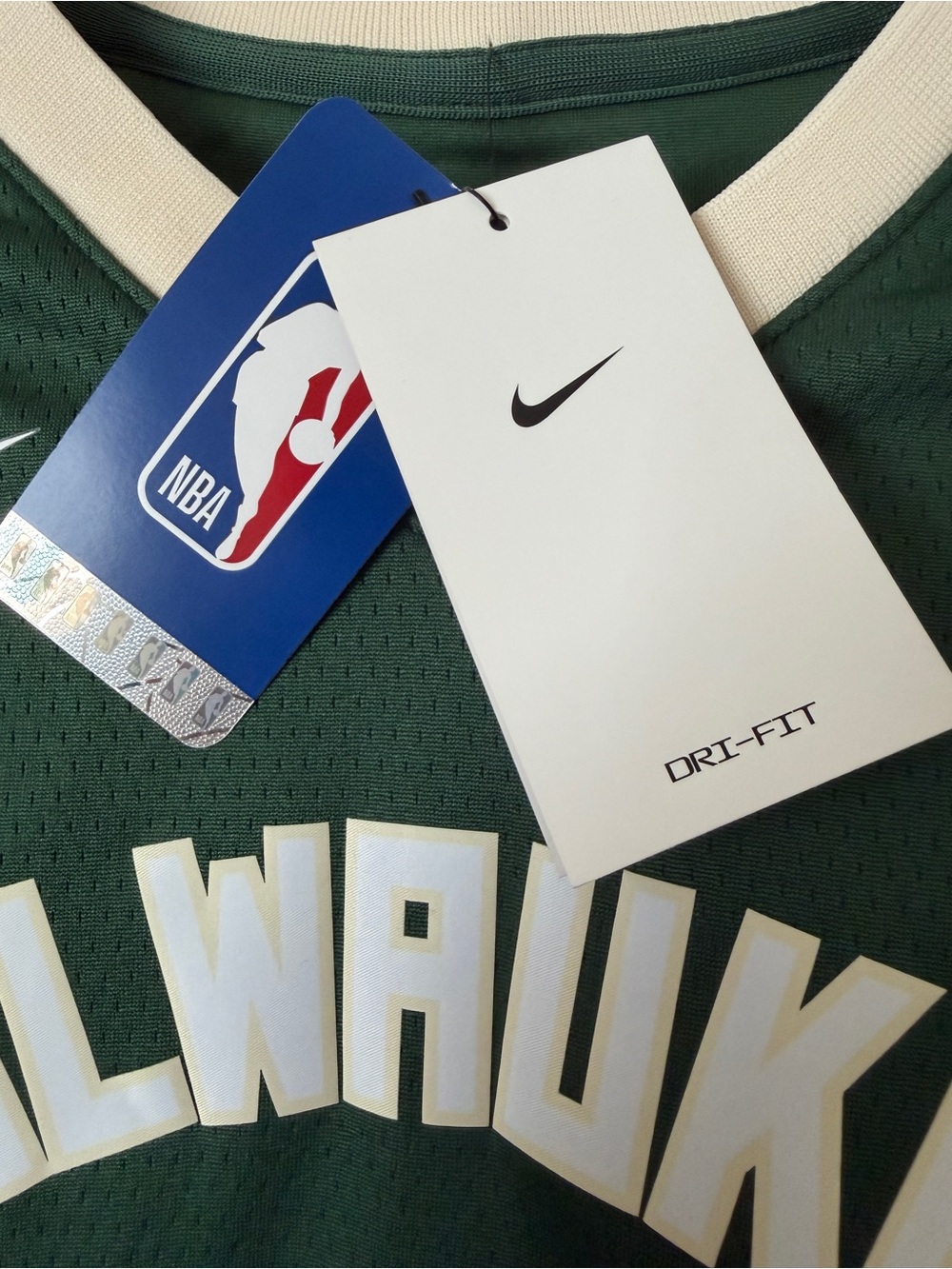 Damian Lillard Milwaukee Bucks Nike Fear The Deer Jersey NWT Youth Large - Picture 2 of 5